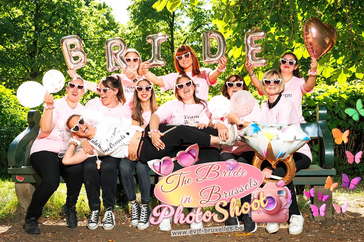Do a group photo shoot for a bachelorette party in Belgium
