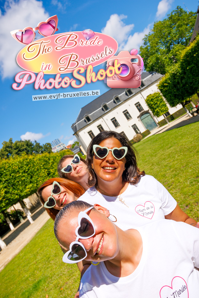 Bachelorette Party photoshoot with a photographer in Brussels